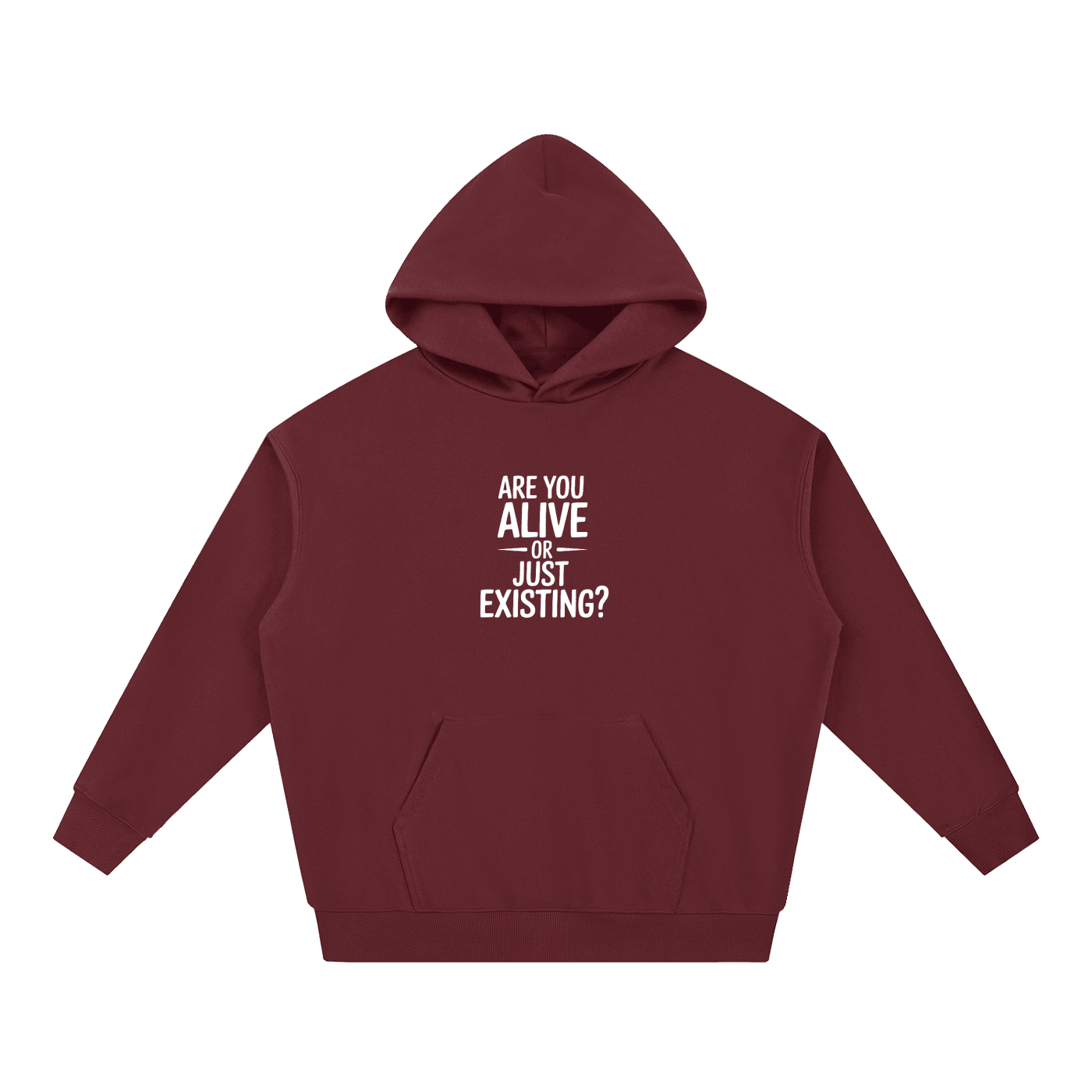 Are You Alive Or Just Existing Heavyweight Unisex Hoodie - BLOOMORTAL