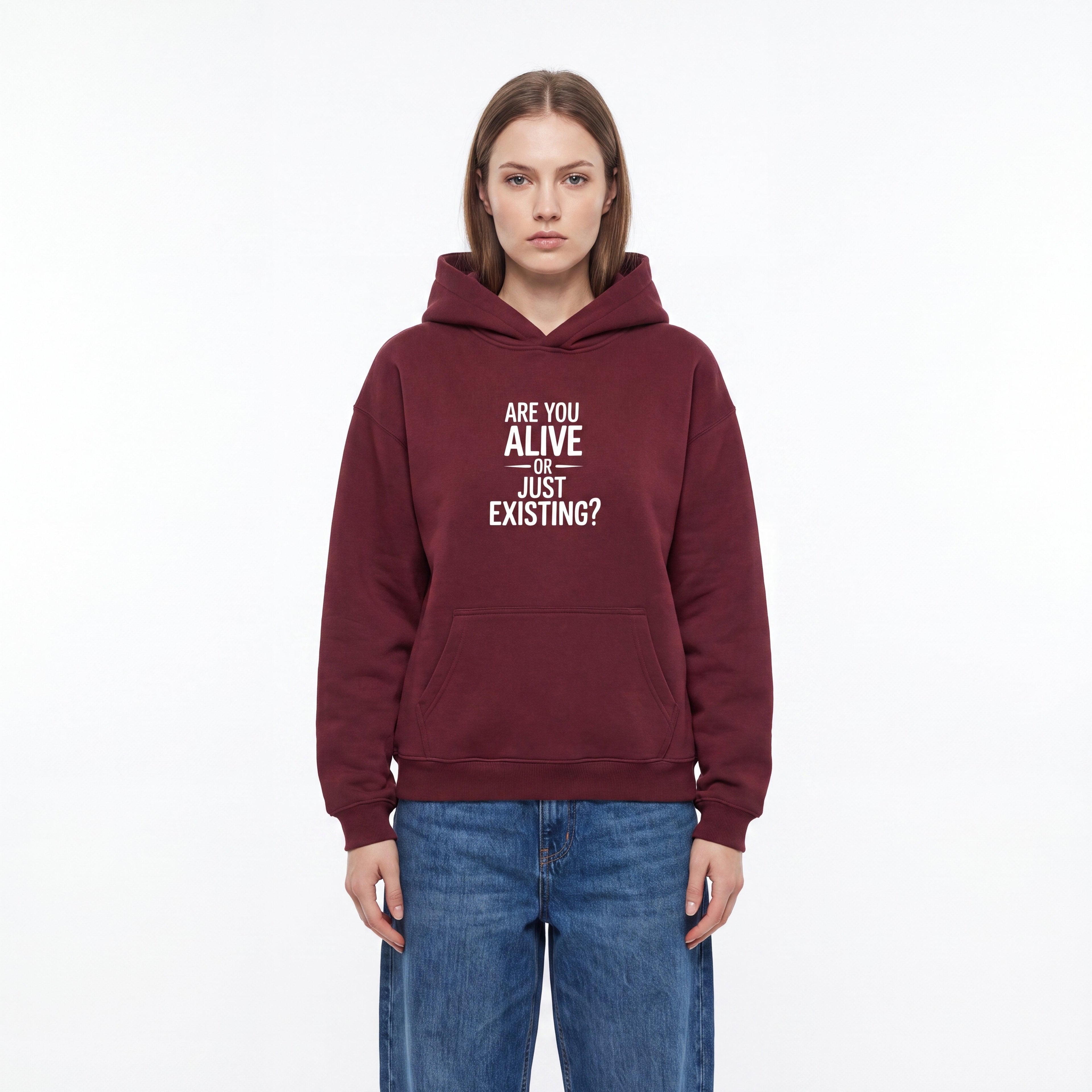 Are You Alive Or Just Existing Heavyweight Unisex Hoodie - BLOOMORTAL