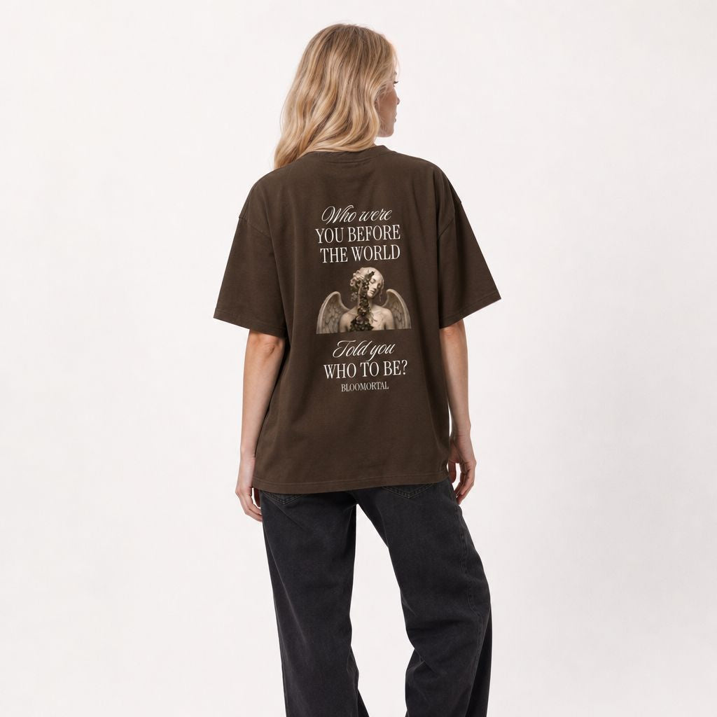 Who were you before? Boxy Oversized T-Shirt
