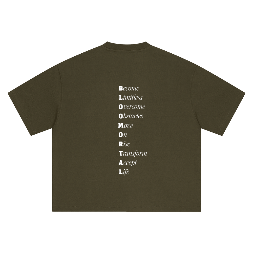 BLOOMORTAL Acronym Boxy Oversized T-Shirt - BLOOMORTAL