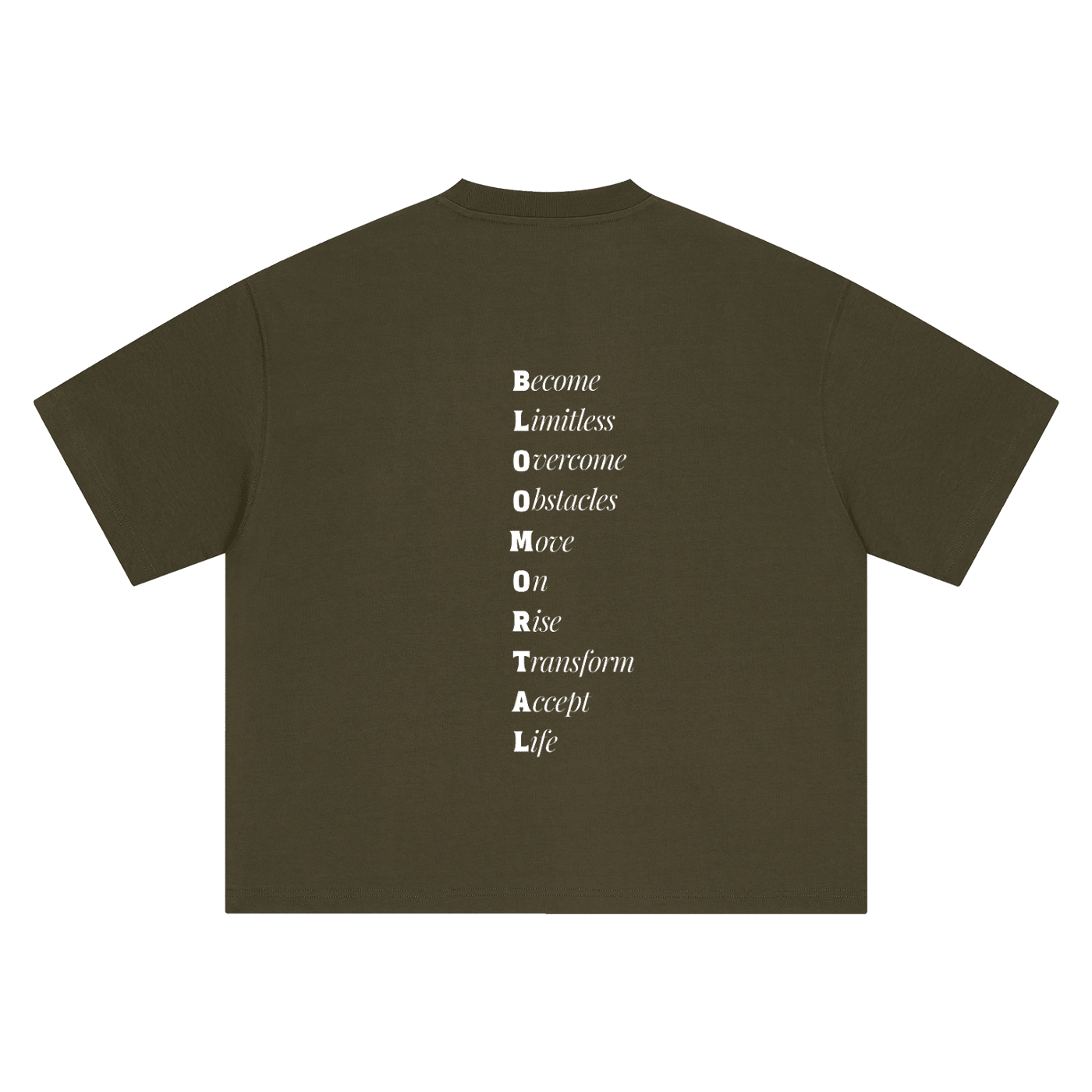 BLOOMORTAL Acronym Boxy Oversized T-Shirt - BLOOMORTAL