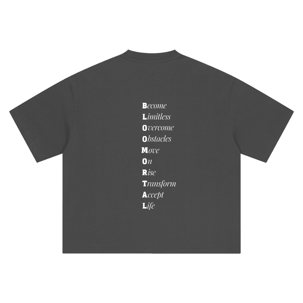BLOOMORTAL Acronym Boxy Oversized T-Shirt - BLOOMORTAL