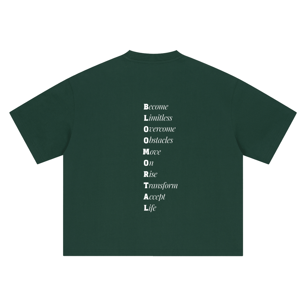 BLOOMORTAL Acronym Boxy Oversized T-Shirt - BLOOMORTAL