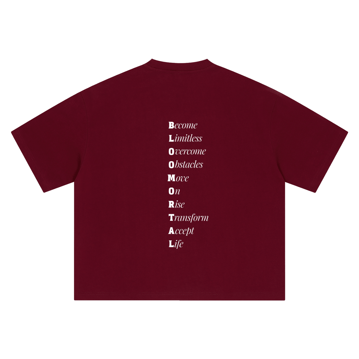 BLOOMORTAL Acronym Boxy Oversized T-Shirt - BLOOMORTAL