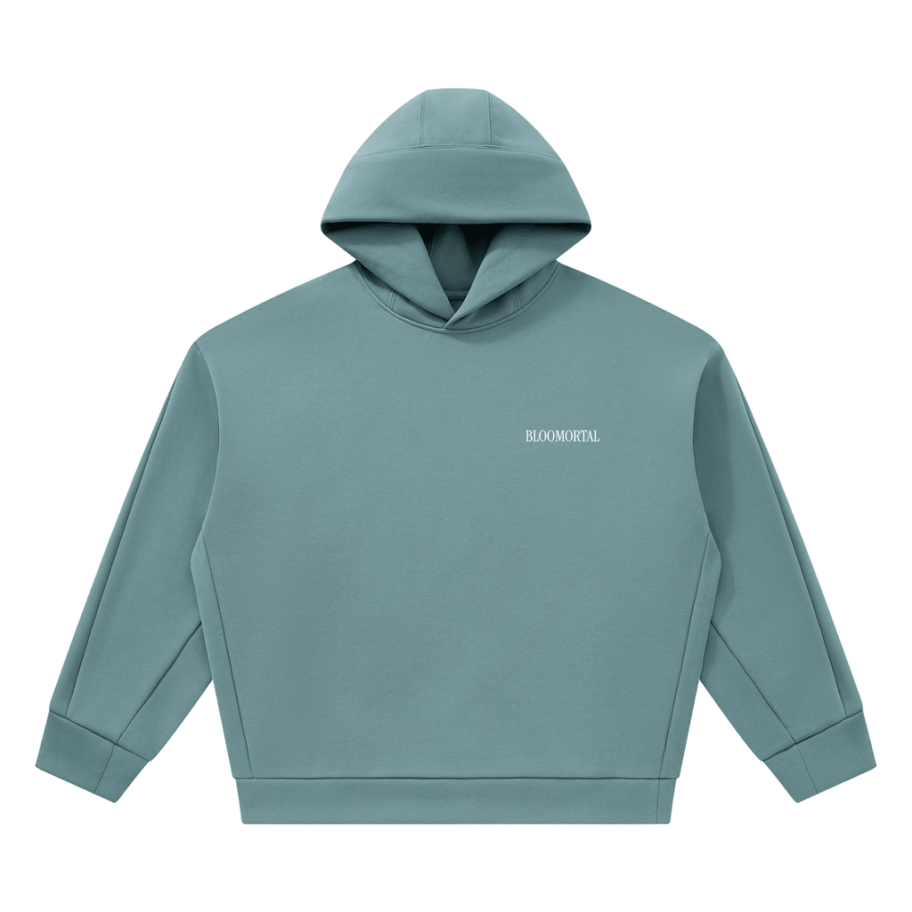 BLOOMORTAL Acronym Fleece Boxy Hoodie - BLOOMORTAL