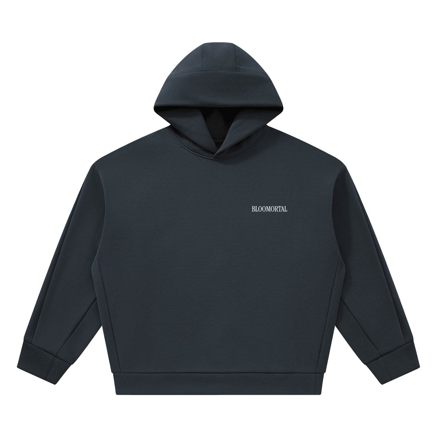 BLOOMORTAL Acronym Fleece Boxy Hoodie - BLOOMORTAL
