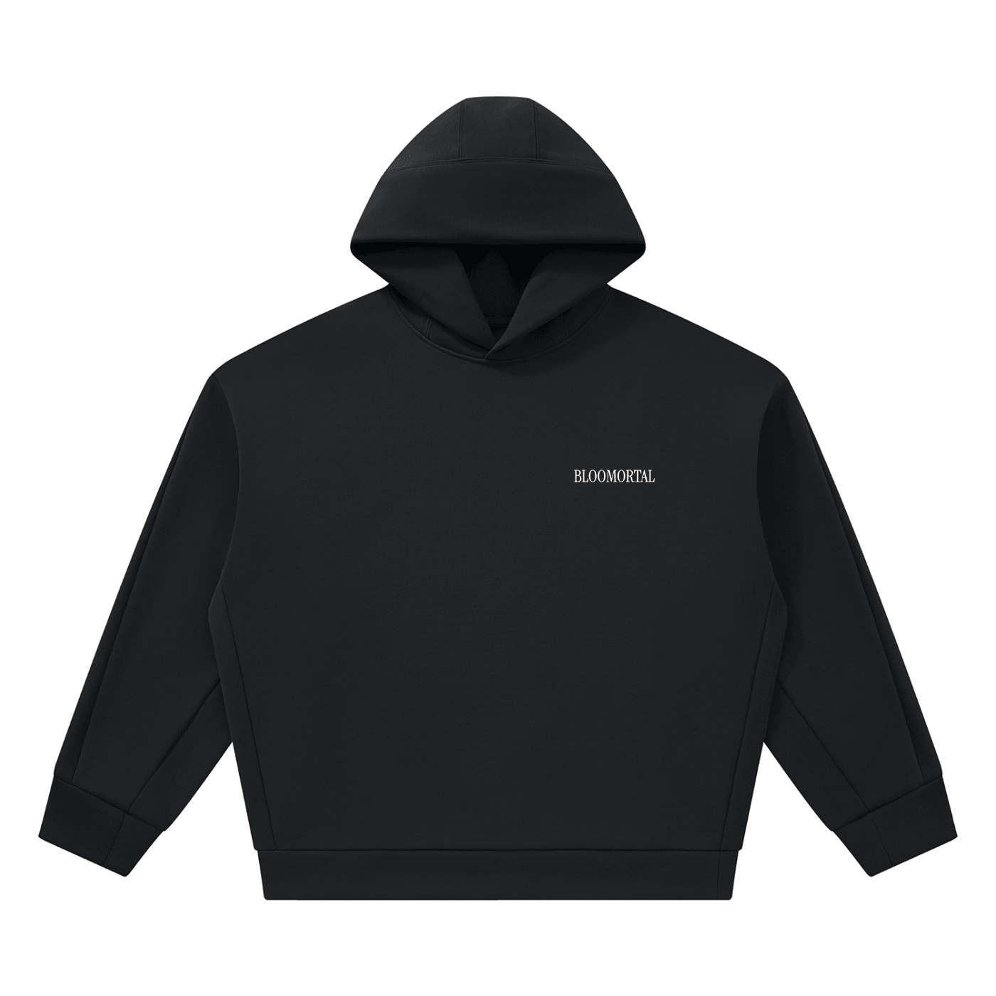 BLOOMORTAL Acronym Fleece Boxy Hoodie - BLOOMORTAL