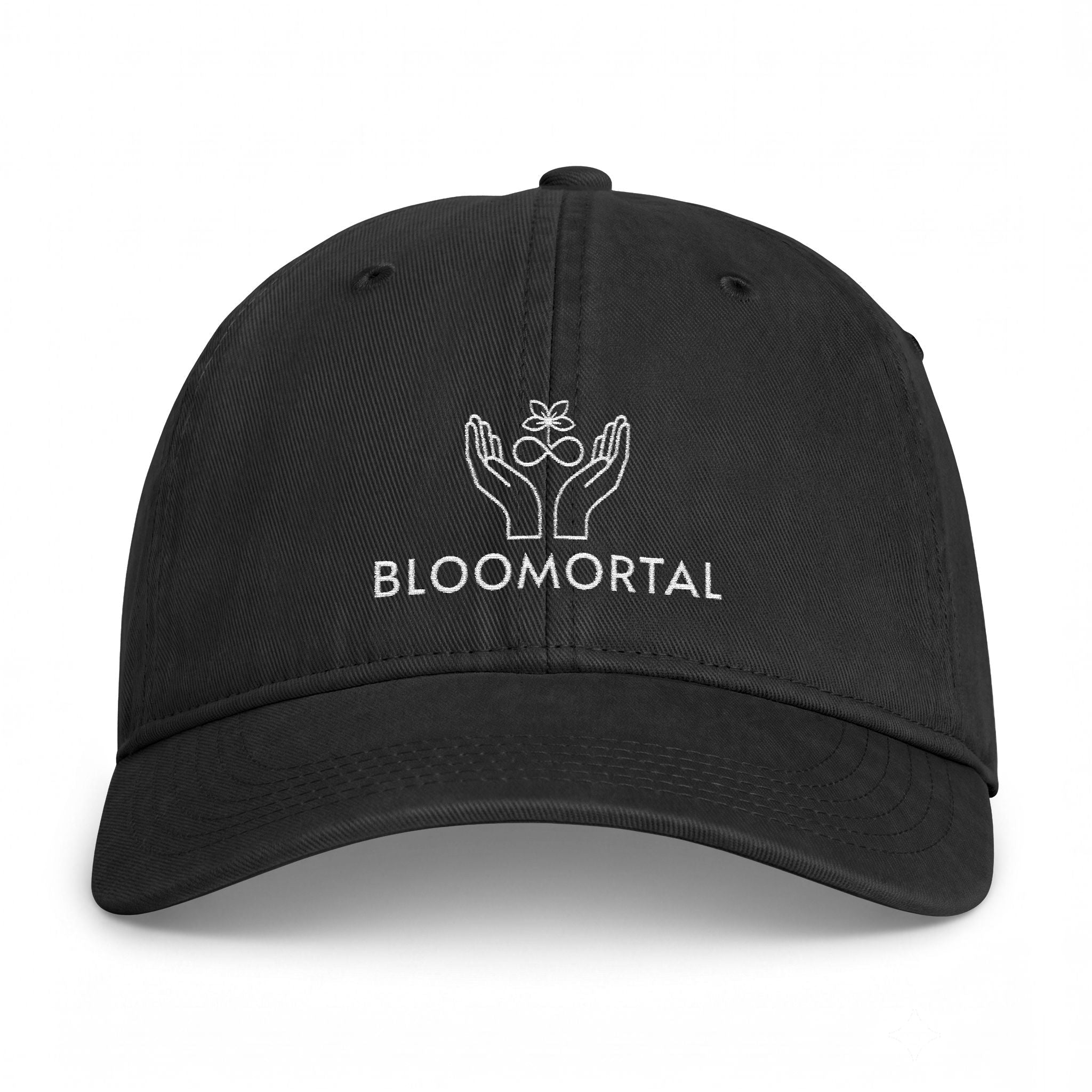 BLOOMORTAL Washed Coastal Cap - White Logo - BLOOMORTAL