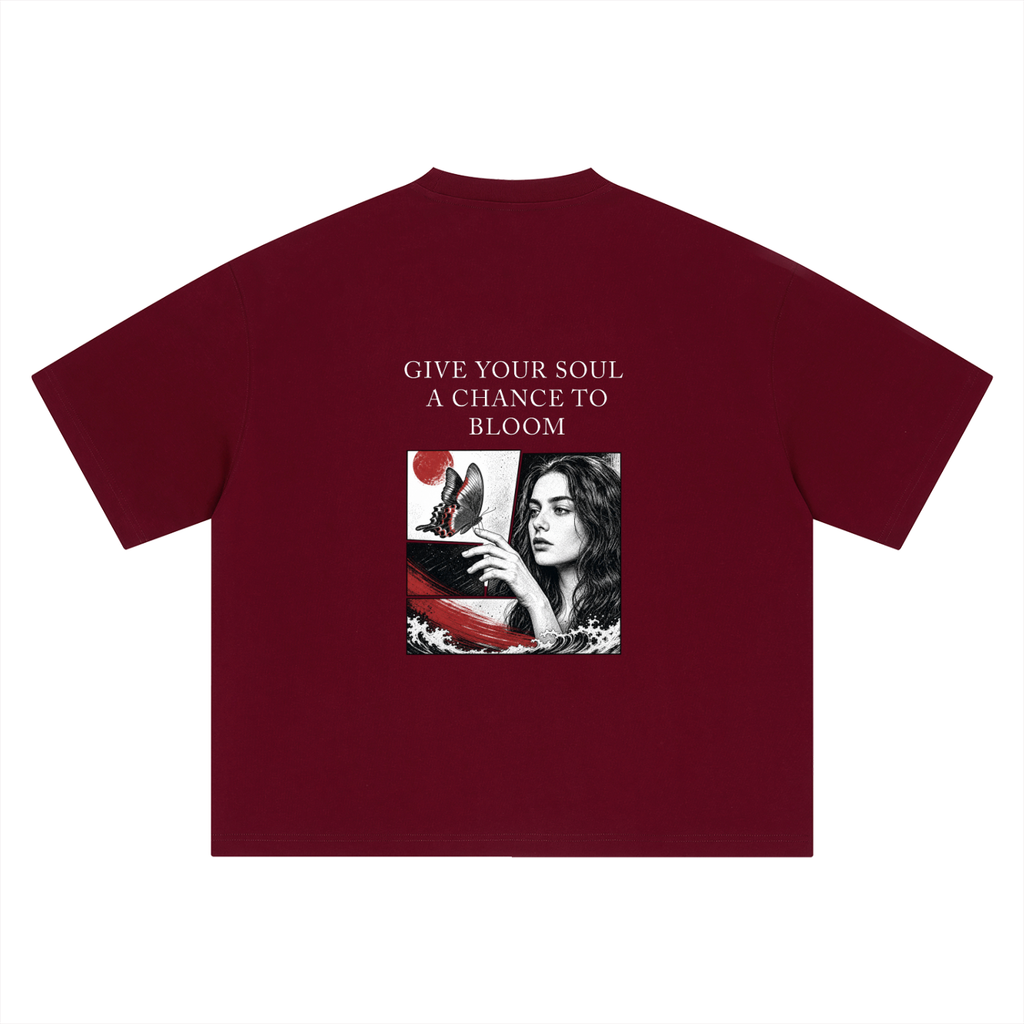 A Chance To Bloom Boxy Oversized Unisex T-Shirt
