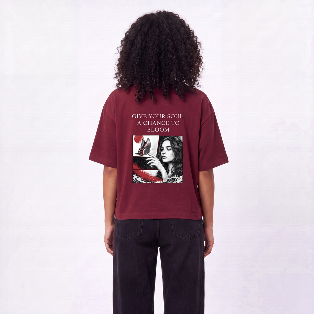 A Chance To Bloom Boxy Oversized Unisex T-Shirt