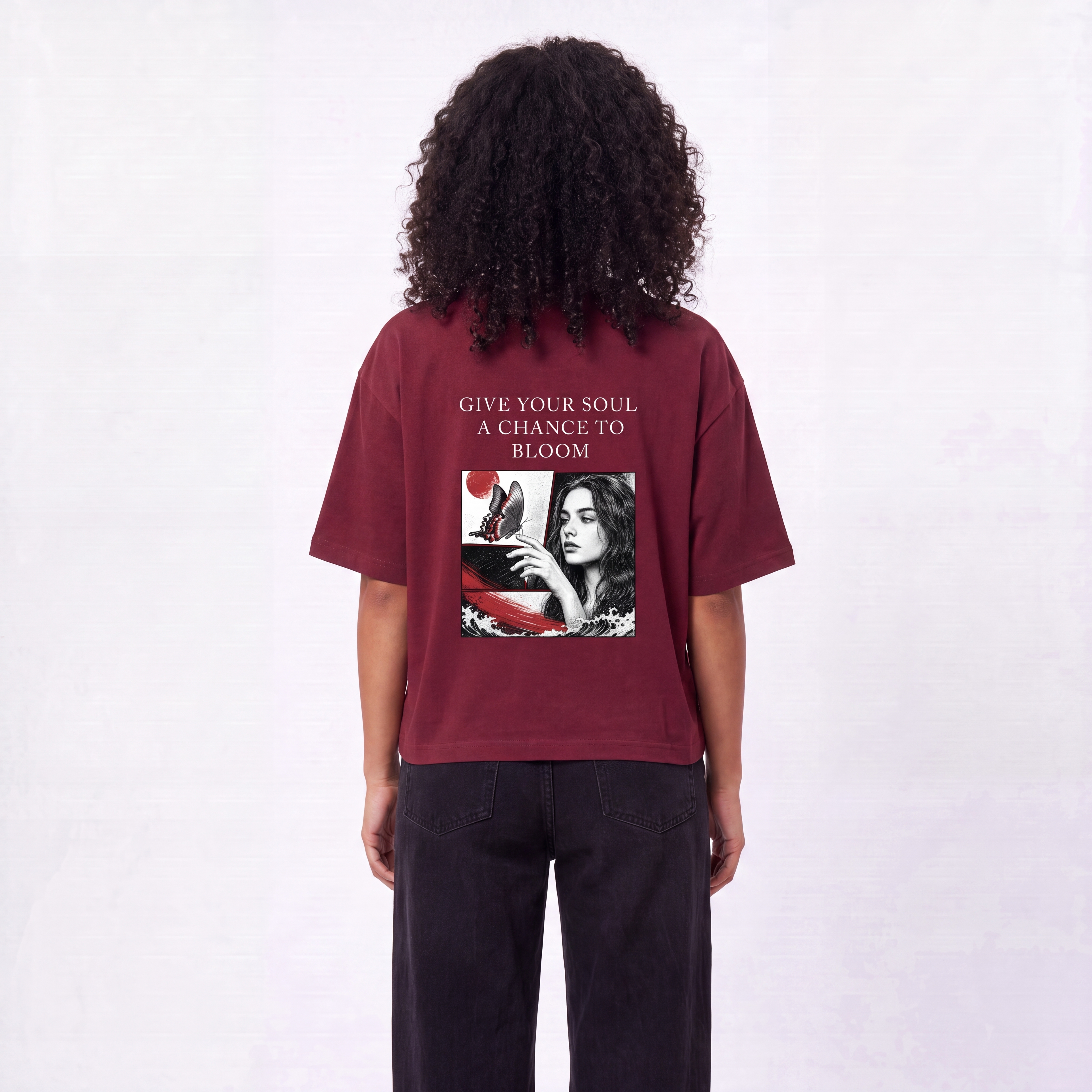 A Chance To Bloom Boxy Oversized Unisex T-Shirt