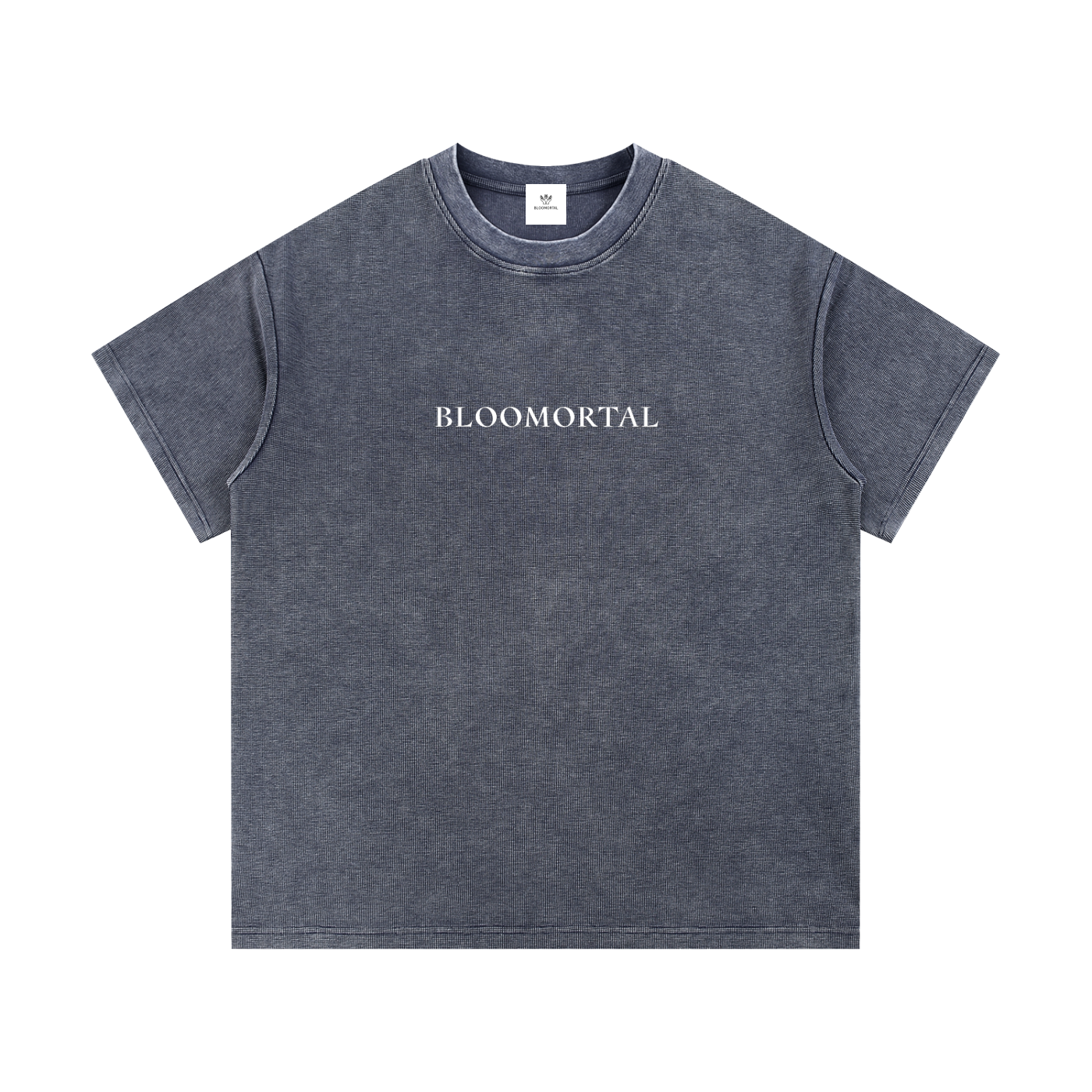 Blooming Forever Mineral Wash Waffle Knit Unisex T-Shirt