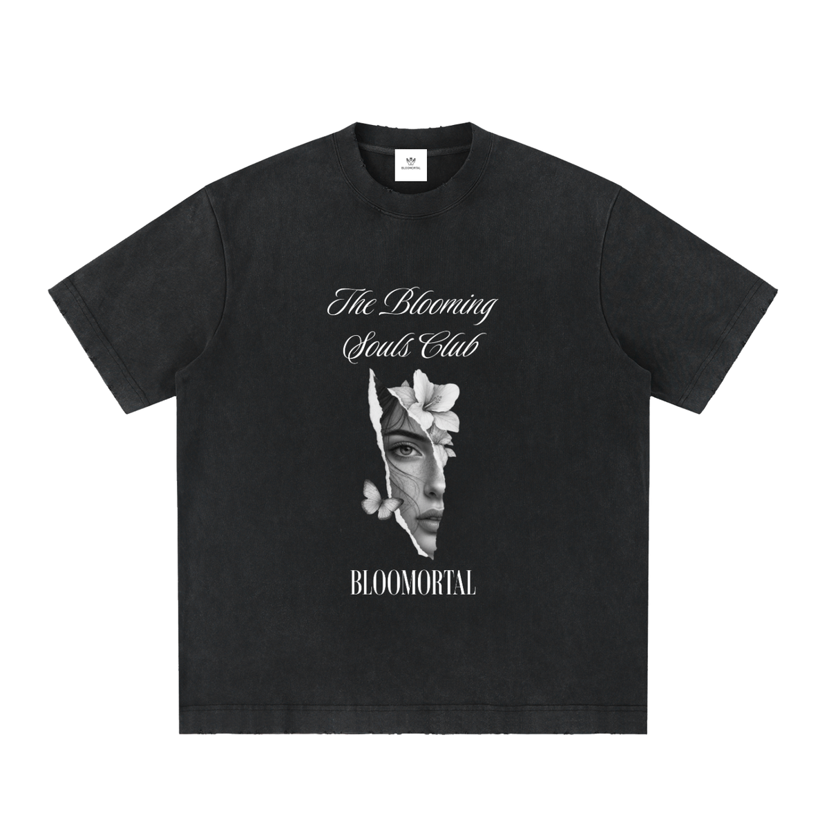 The Blooming Souls Club Vintage Washed Frayed T-Shirt