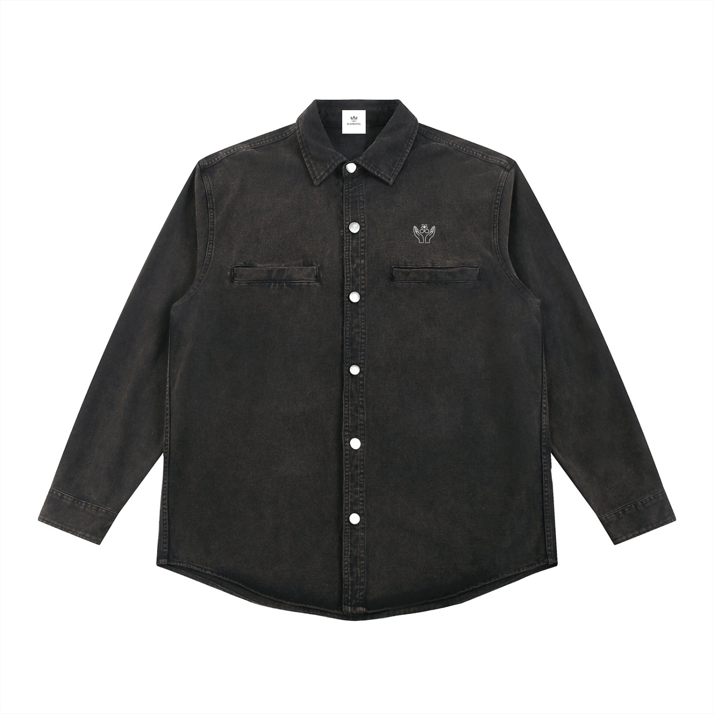 Denim Vintage Washed Heavyweight Jacket - BLOOMORTAL