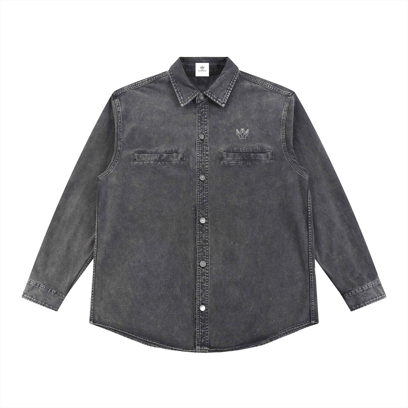Denim Vintage Washed Heavyweight Jacket - BLOOMORTAL