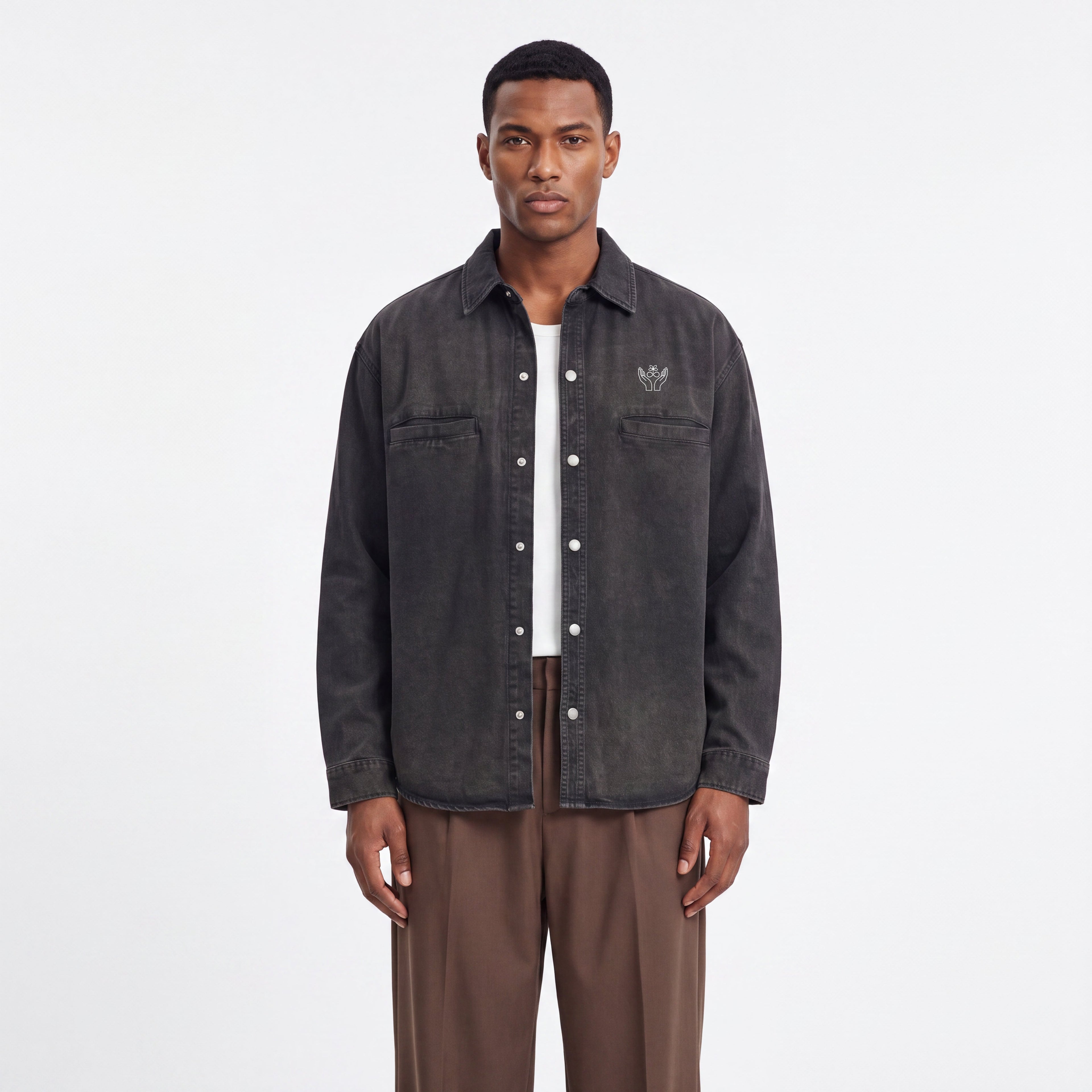 Denim Vintage Washed Heavyweight Jacket - BLOOMORTAL