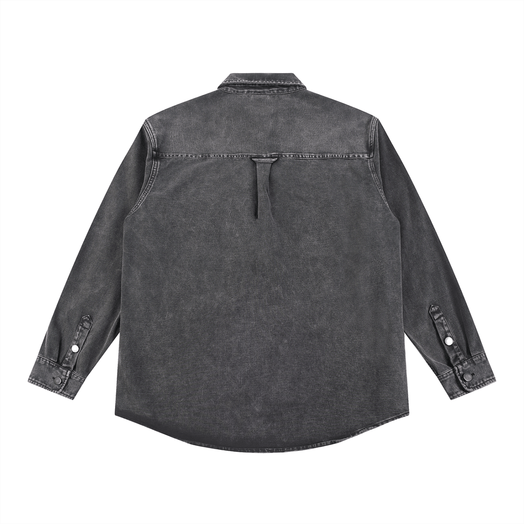 Denim Vintage Washed Jacket - BLOOMORTAL