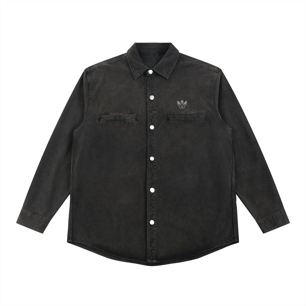 Denim Vintage Washed Jacket - BLOOMORTAL