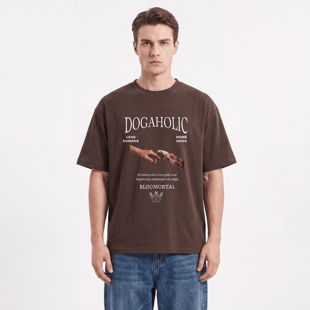Dogaholic Oversized T-Shirt - BLOOMORTAL