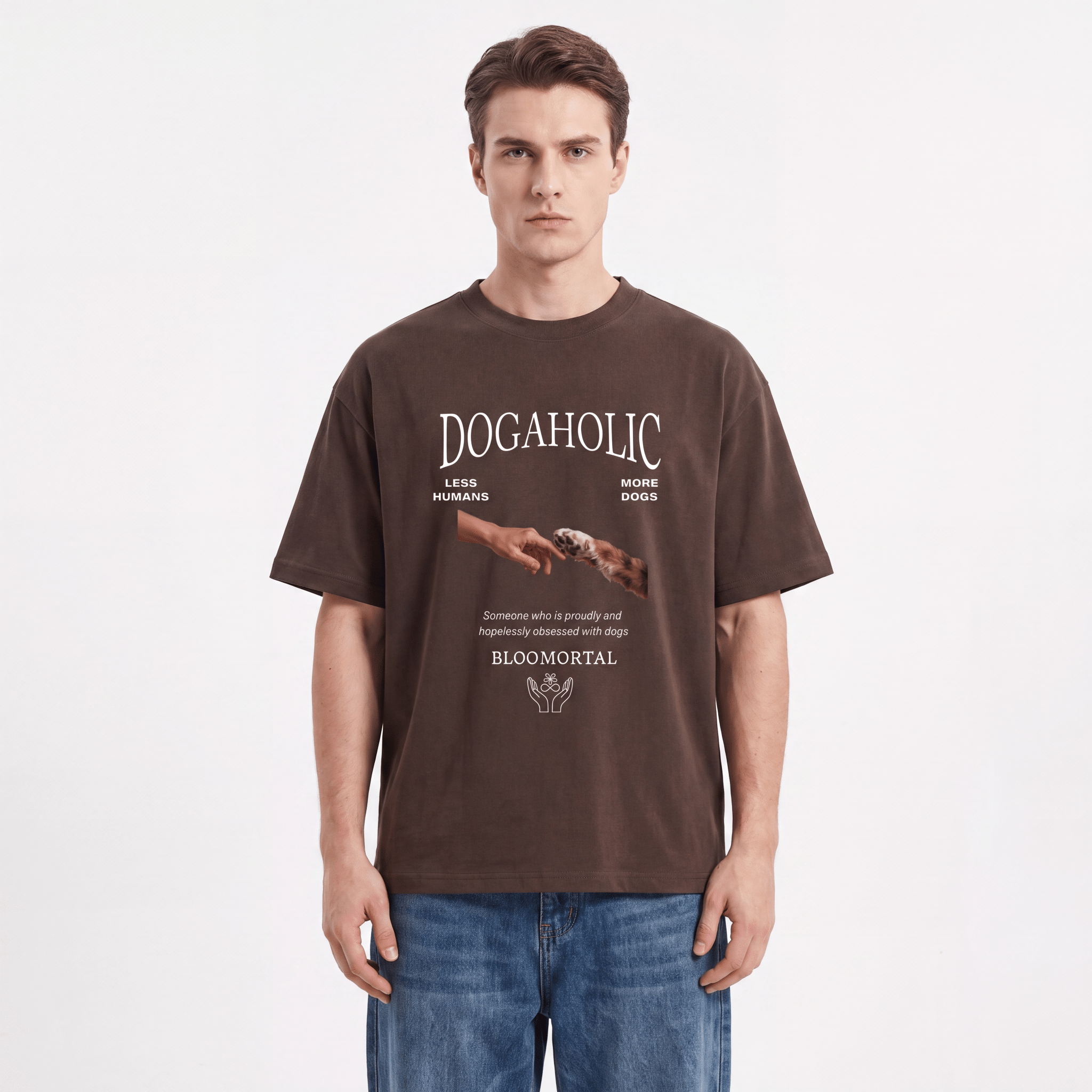 Dogaholic Oversized T-Shirt - BLOOMORTAL