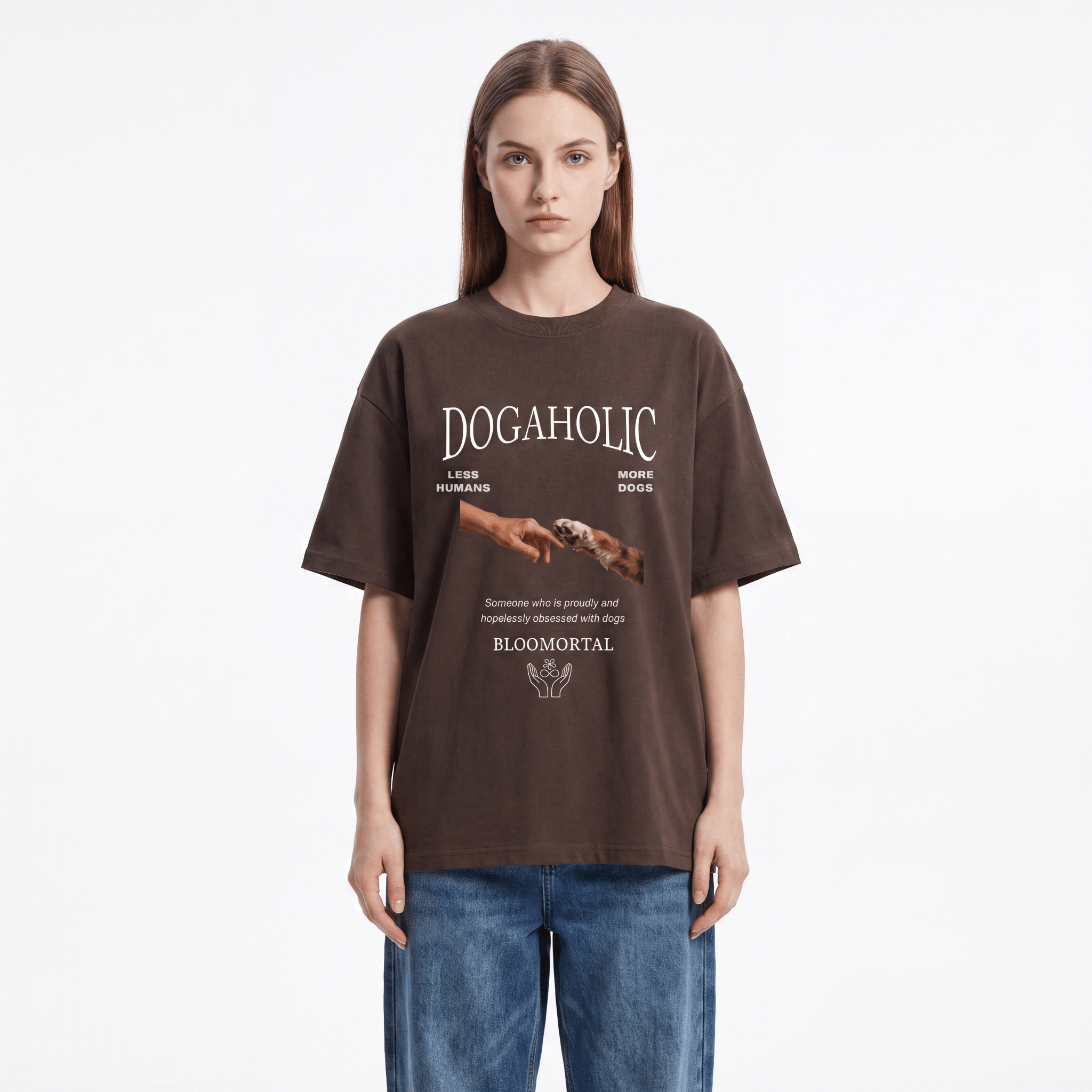 Dogaholic Oversized T-Shirt - BLOOMORTAL