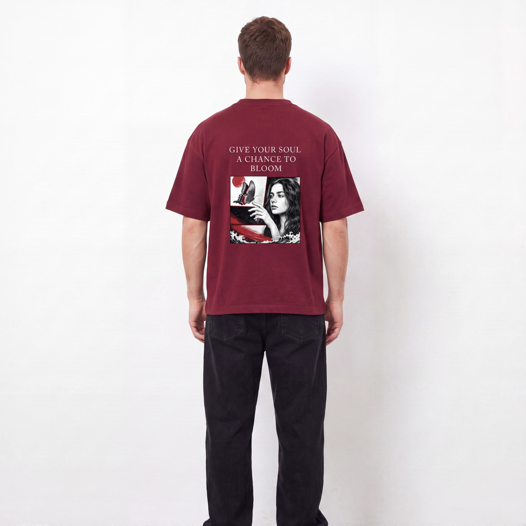 A Chance To Bloom Boxy Oversized Unisex T-Shirt