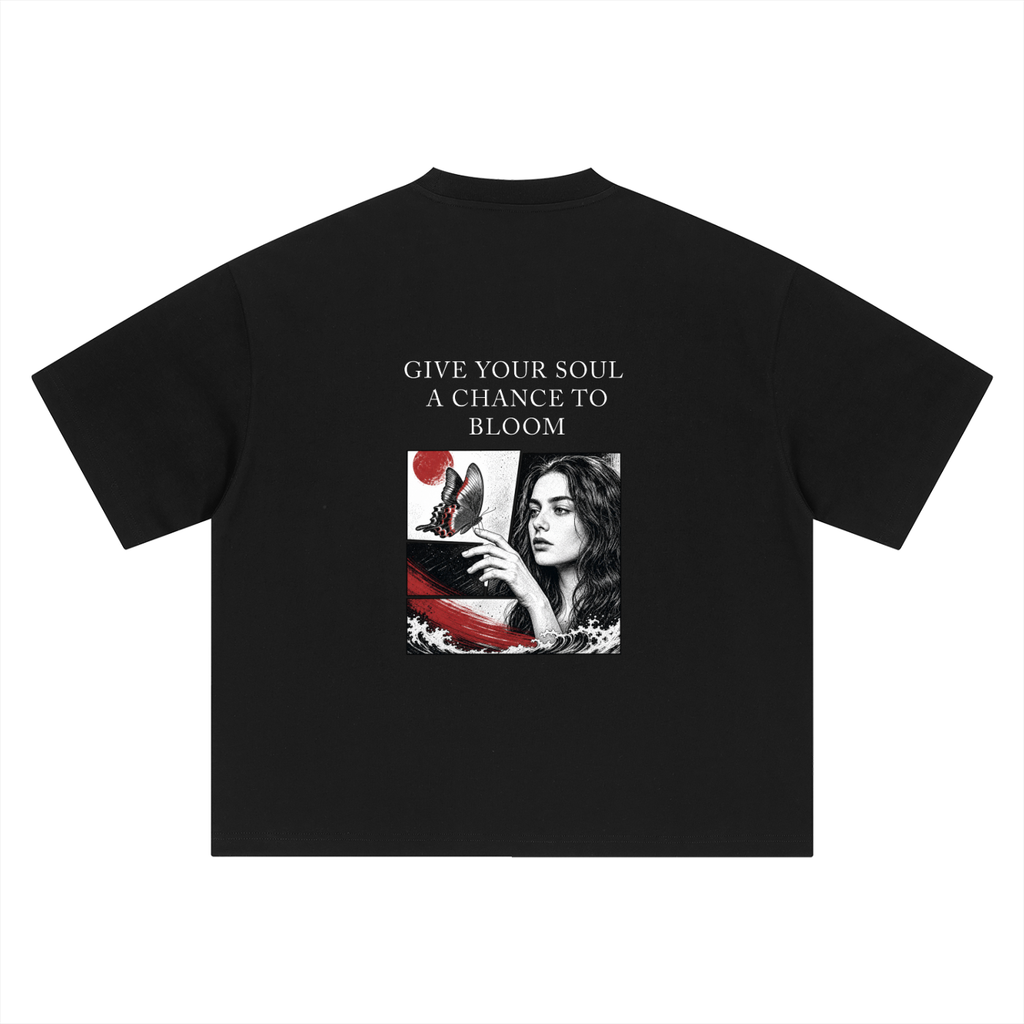 A Chance To Bloom Boxy Oversized Unisex T-Shirt