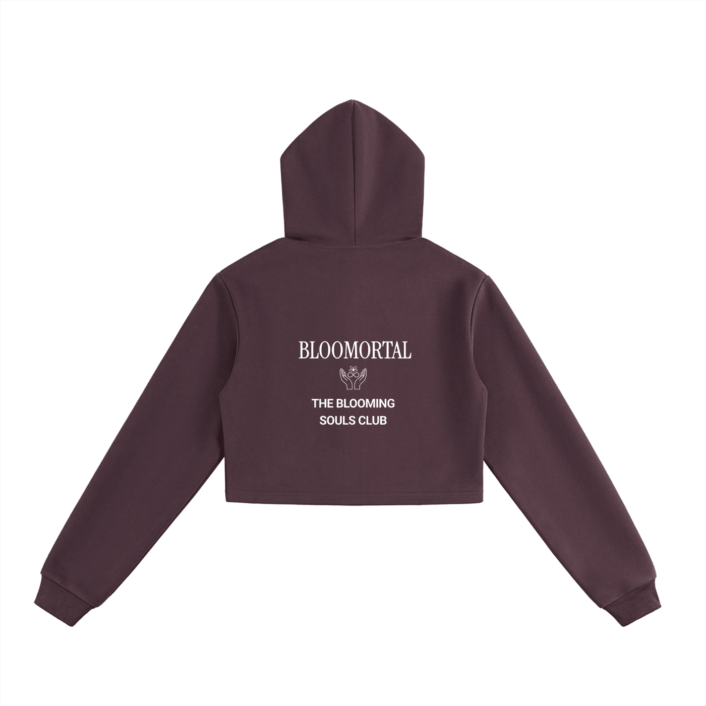 Essential Cropped Zip-Up Hoodie - BLOOMORTAL