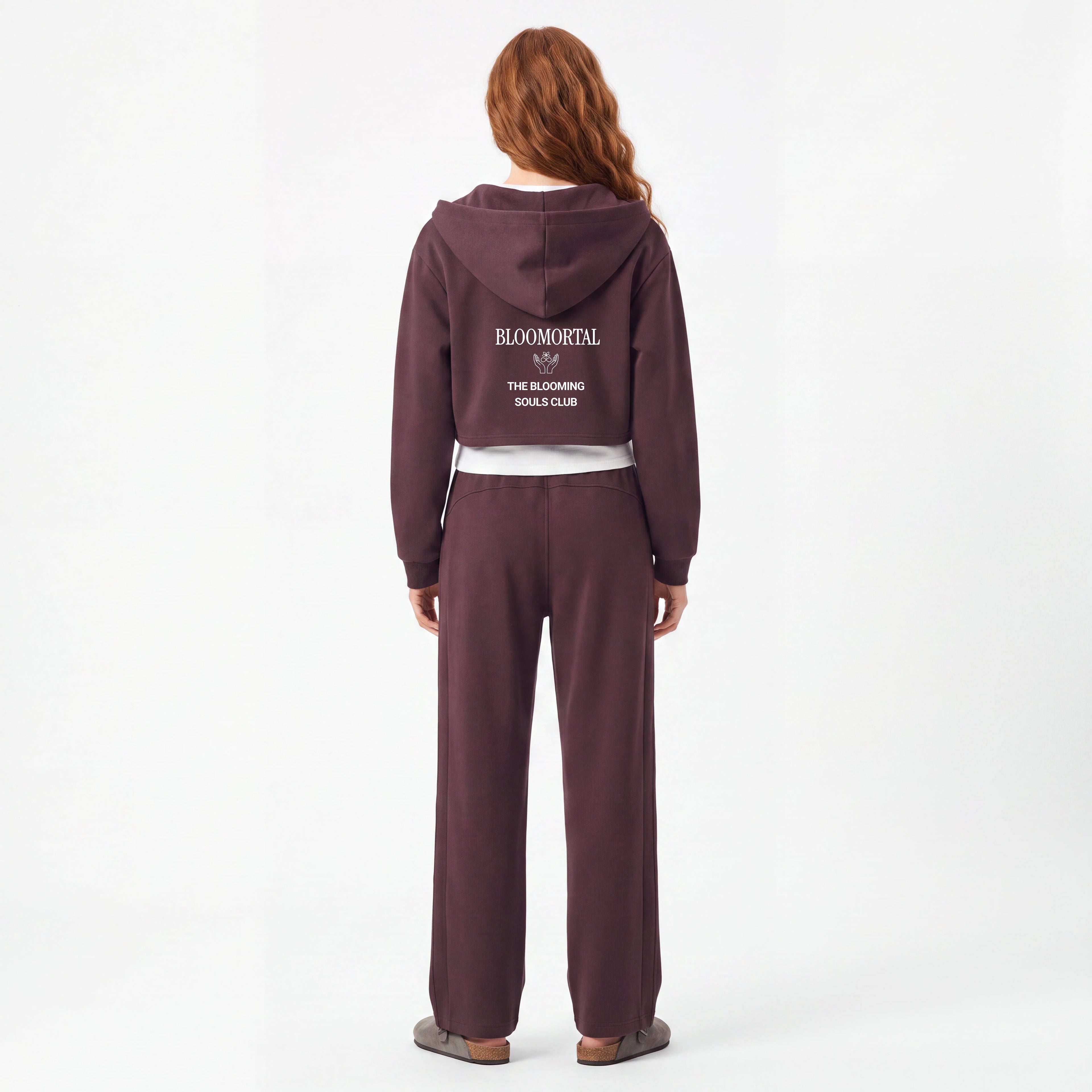 Essential Drawstring Straight-Leg Sweatpants - BLOOMORTAL