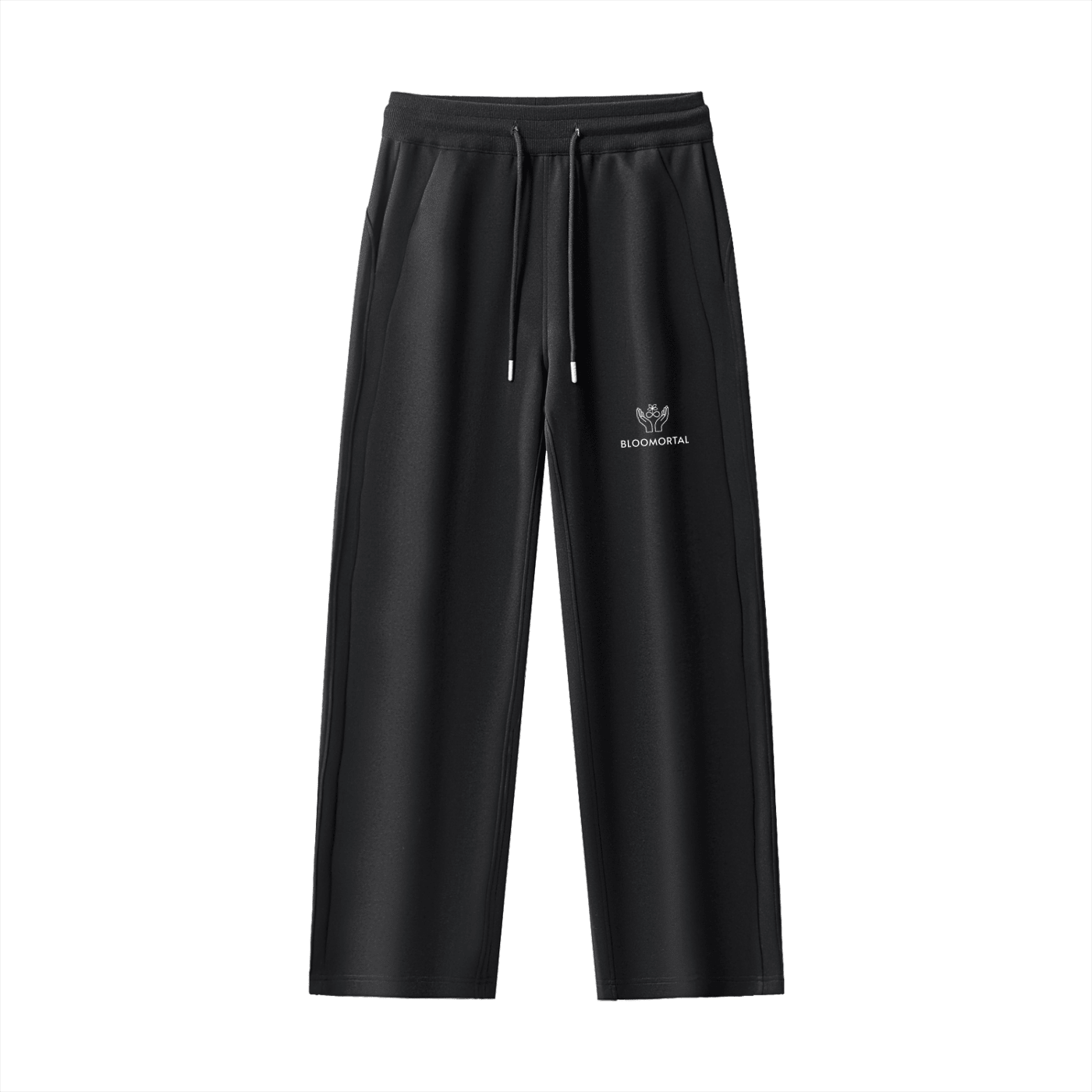 Essential Drawstring Straight-Leg Sweatpants - BLOOMORTAL