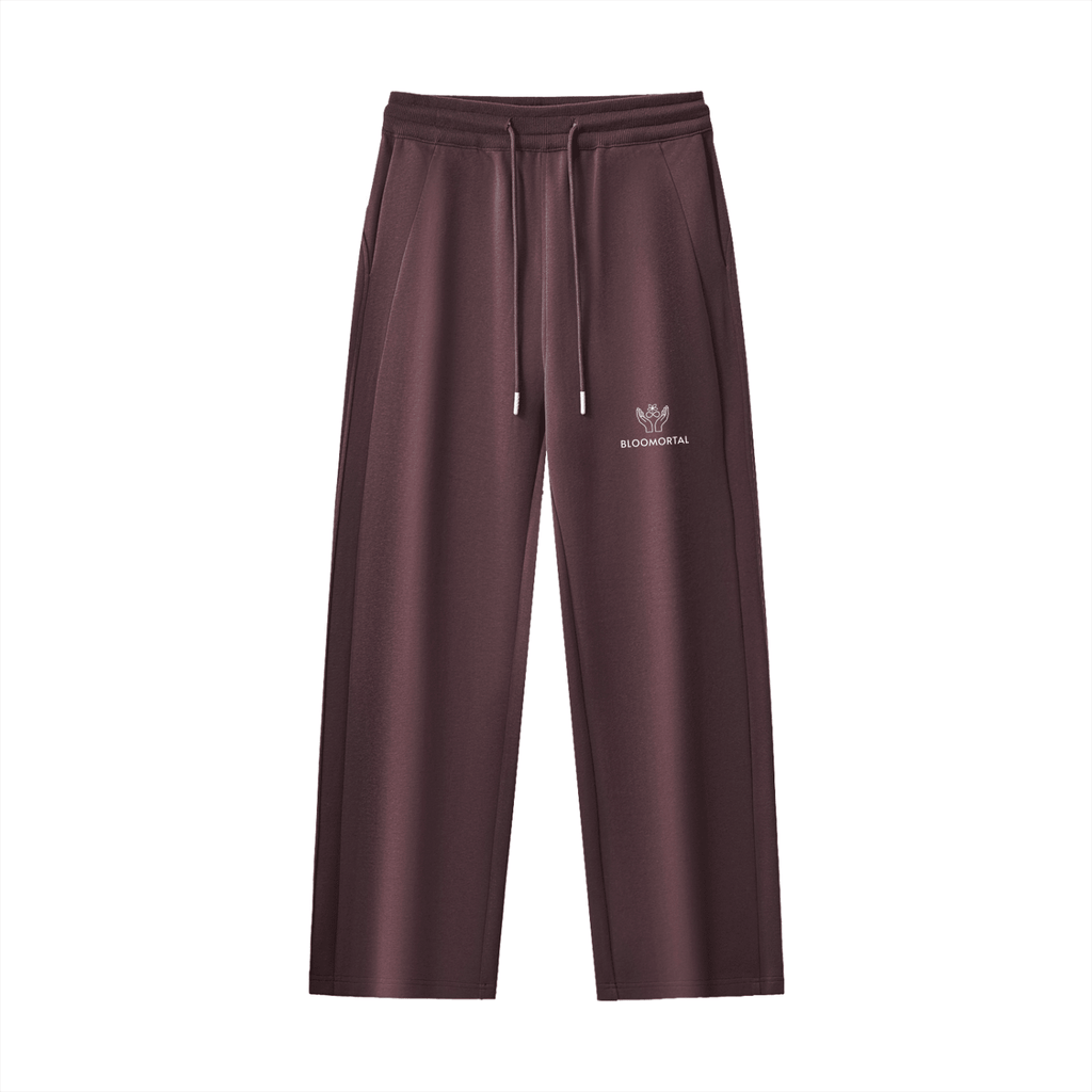 Essential Drawstring Straight-Leg Sweatpants - BLOOMORTAL