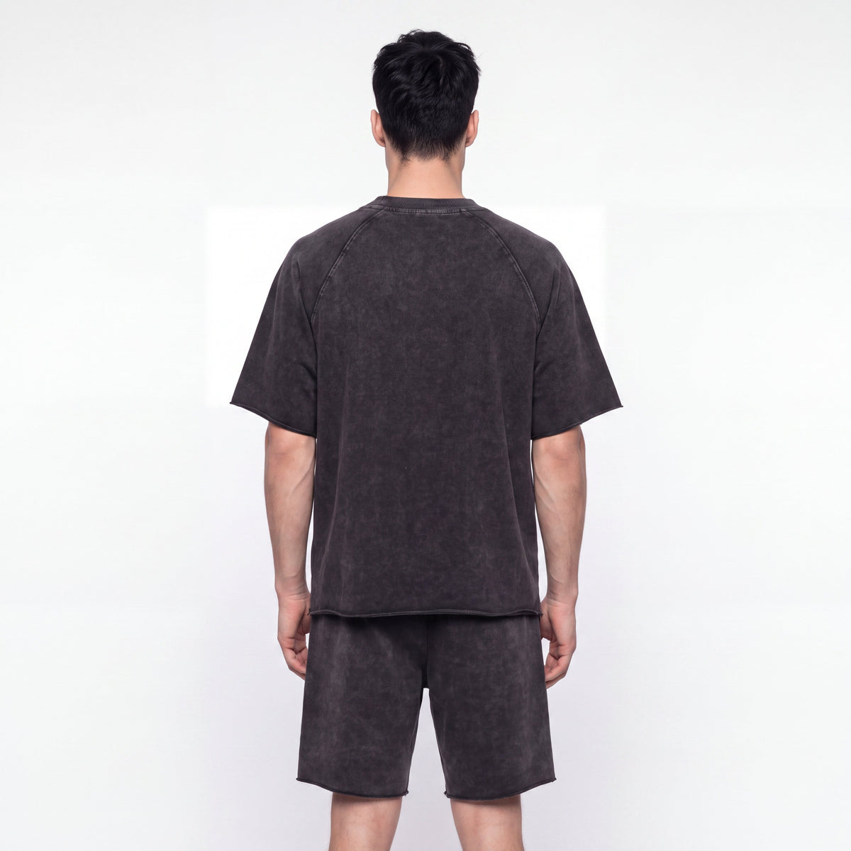 Short Set - Mineral Wash Raw Edge Short