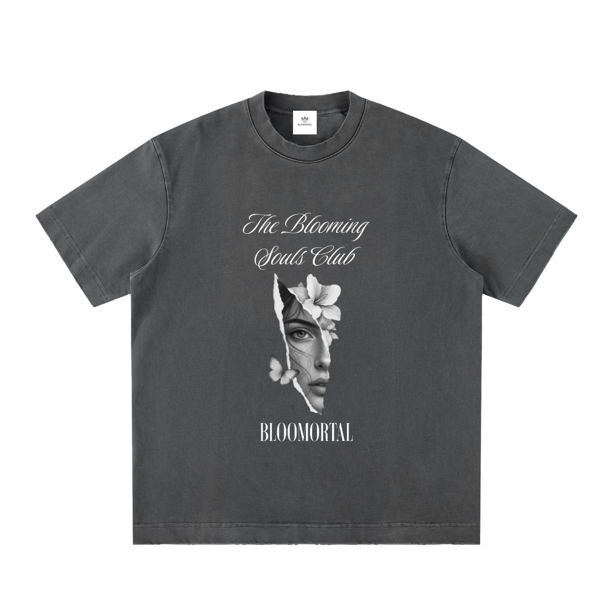 The Blooming Souls Club Vintage Washed Frayed T-Shirt