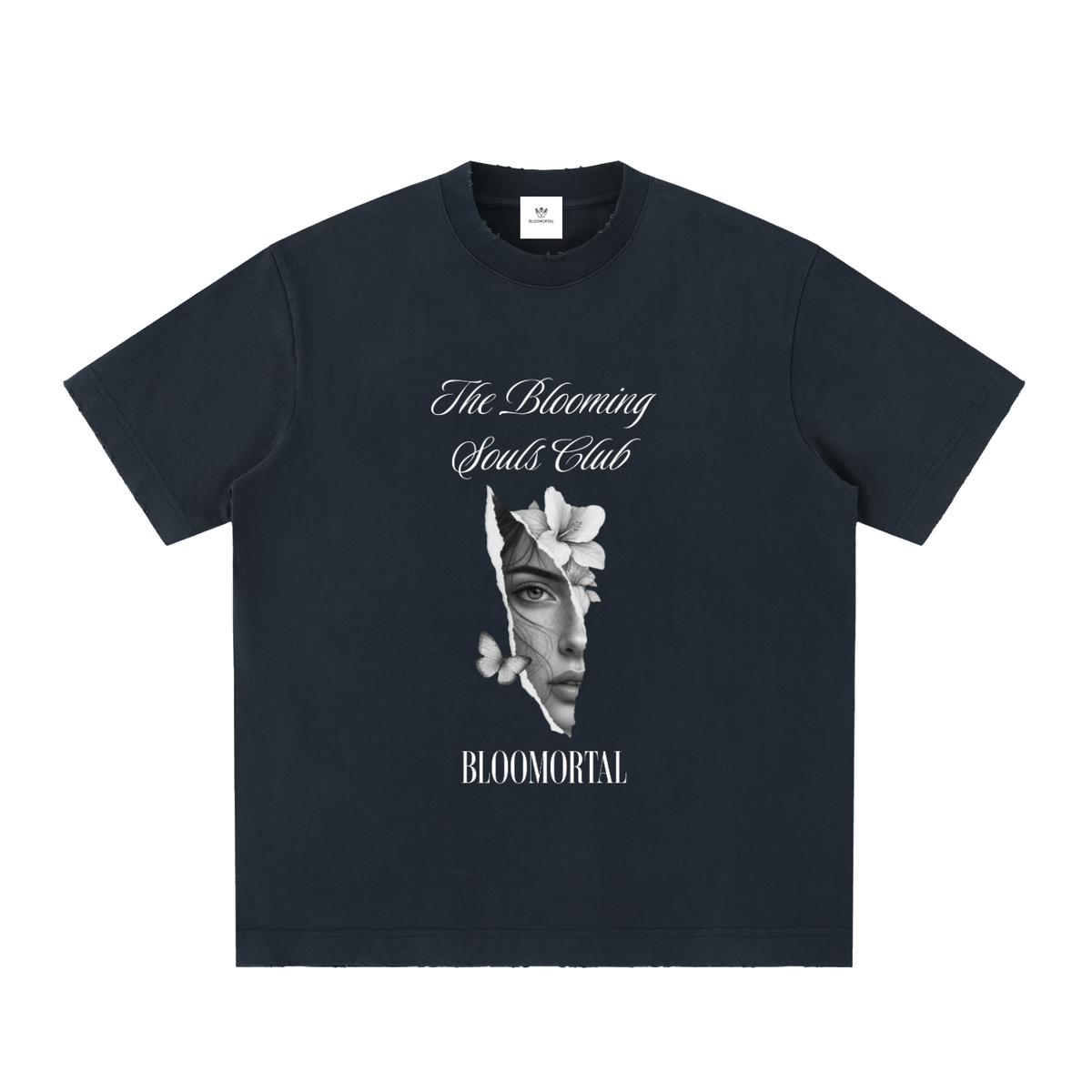 The Blooming Souls Club Vintage Washed Frayed T-Shirt