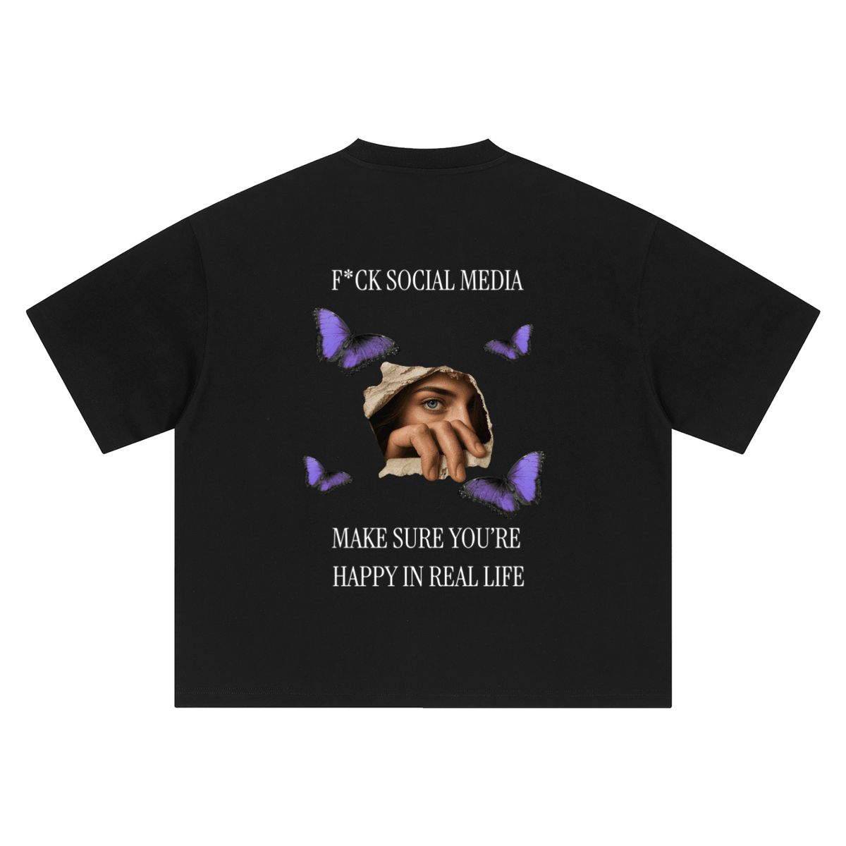 F*ck Social Media Boxy T-Shirt - BLOOMORTAL