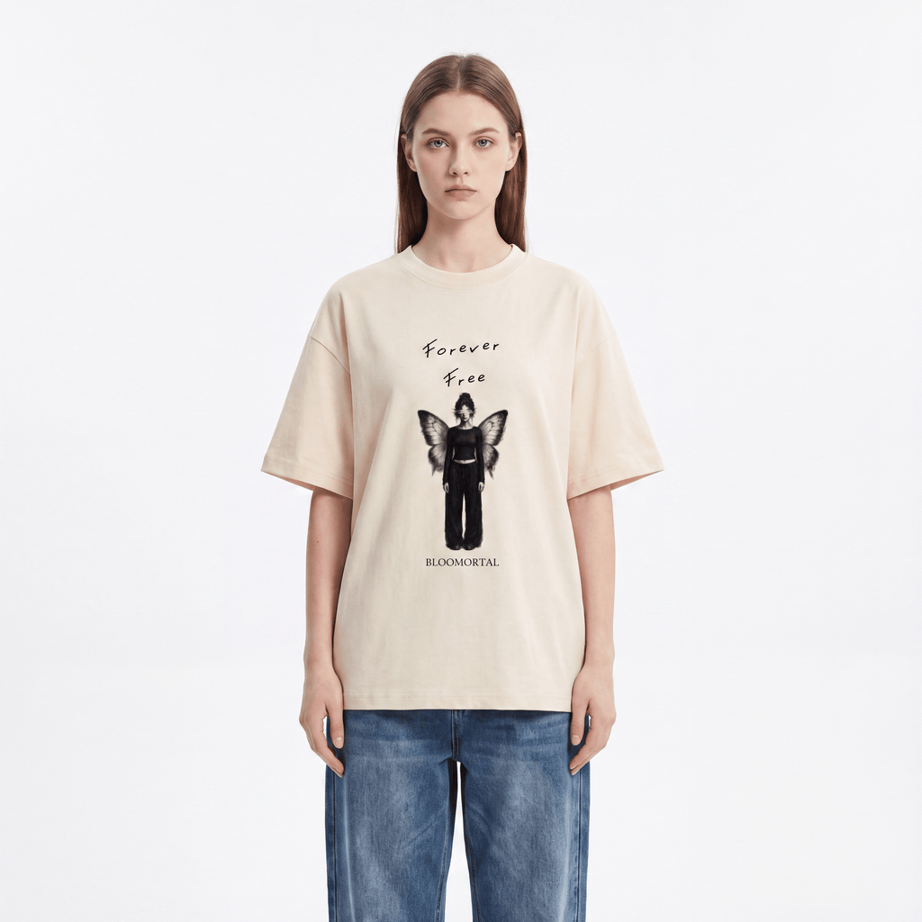 Forever Free Unisex Oversized T-Shirt - BLOOMORTAL