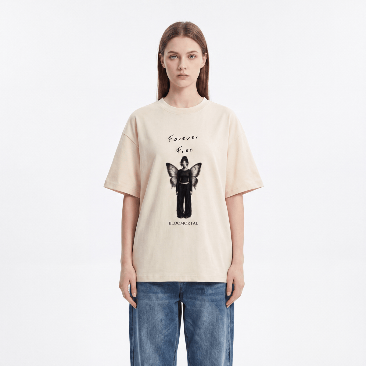 Forever Free Unisex Oversized T-Shirt - BLOOMORTAL
