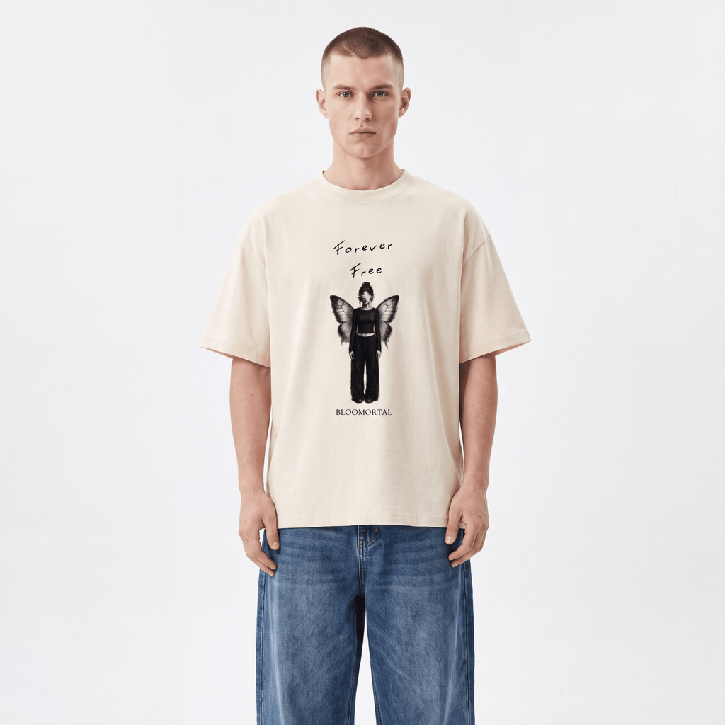 Forever Free Unisex Oversized T-Shirt - BLOOMORTAL
