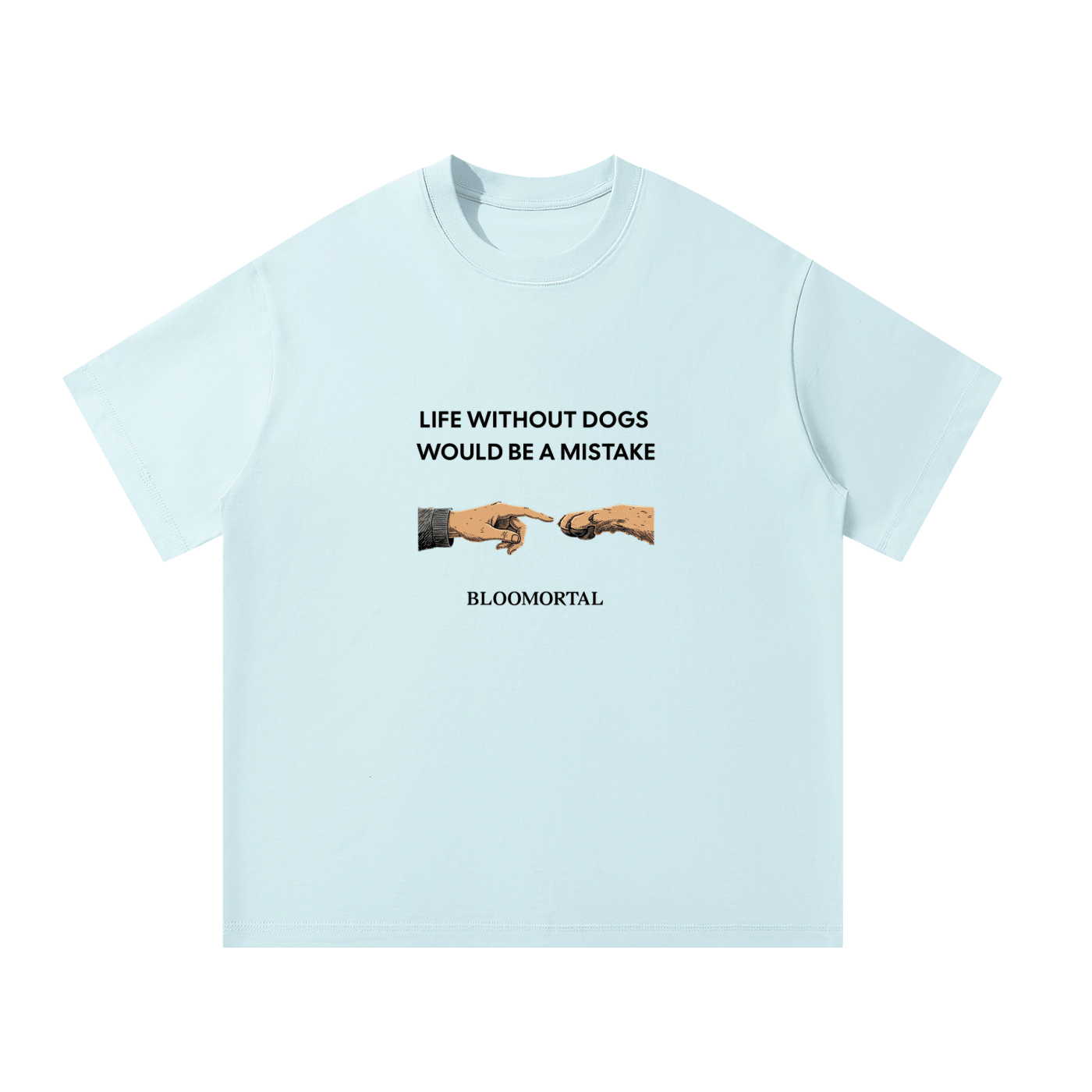 Life Without Dogs Unisex Oversized T-Shirt - BLOOMORTAL