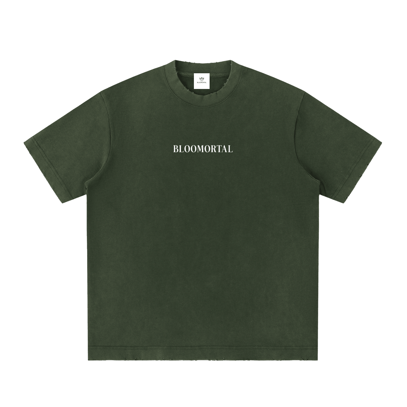 Love Yourself Heavyweight Vintage Washed Frayed T-Shirt - BLOOMORTAL