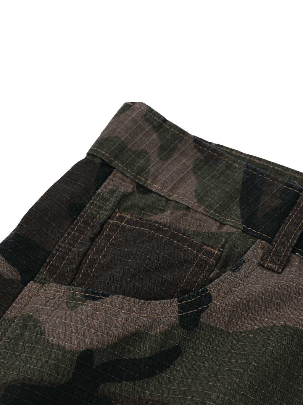 Men’s Camo Barrel Leg Cargo Pants - BLOOMORTAL
