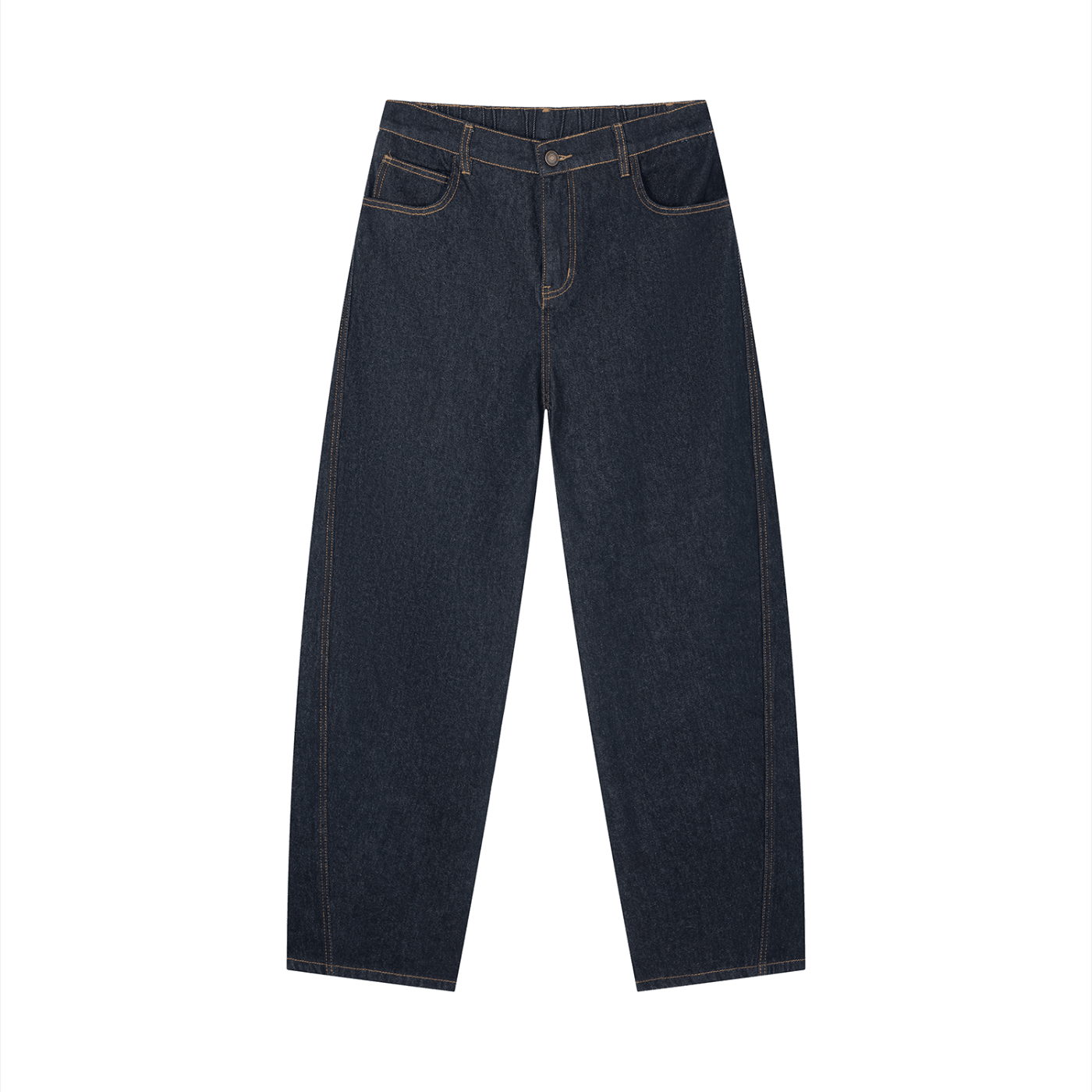 Men's Vintage Wash Barrel Leg Jeans - BLOOMORTAL