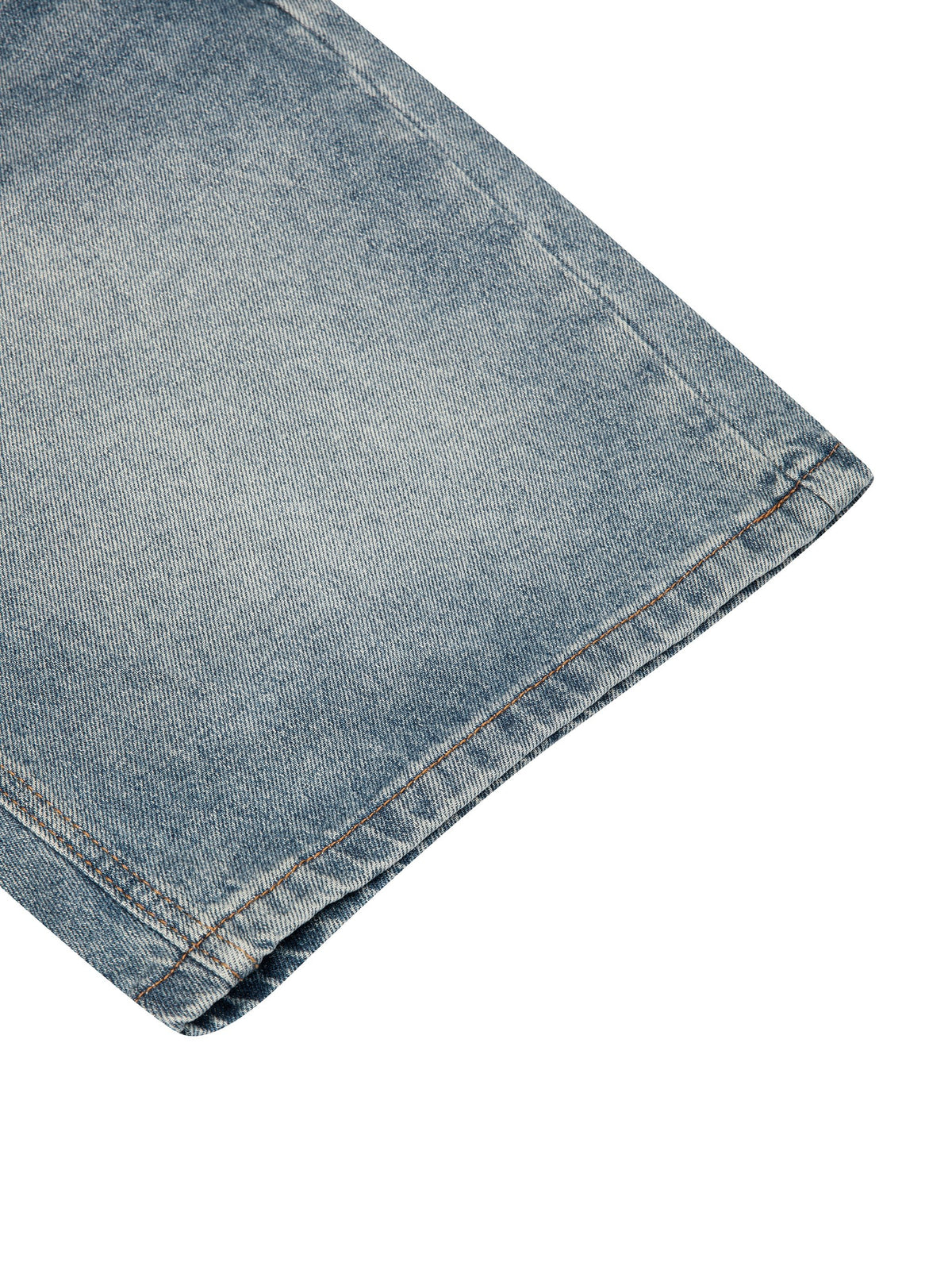 Men's Vintage Wash Denim Shorts - BLOOMORTAL