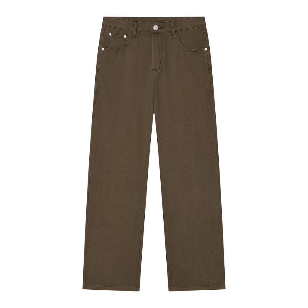 Men’s Vintage Wash Straight Leg Jeans - BLOOMORTAL