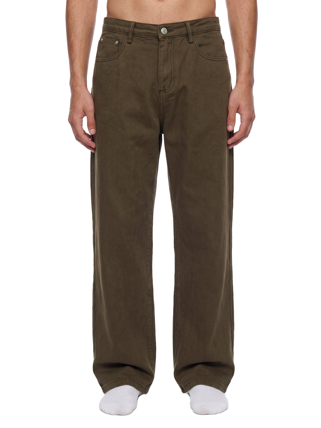 Men’s Vintage Wash Straight Leg Jeans - BLOOMORTAL