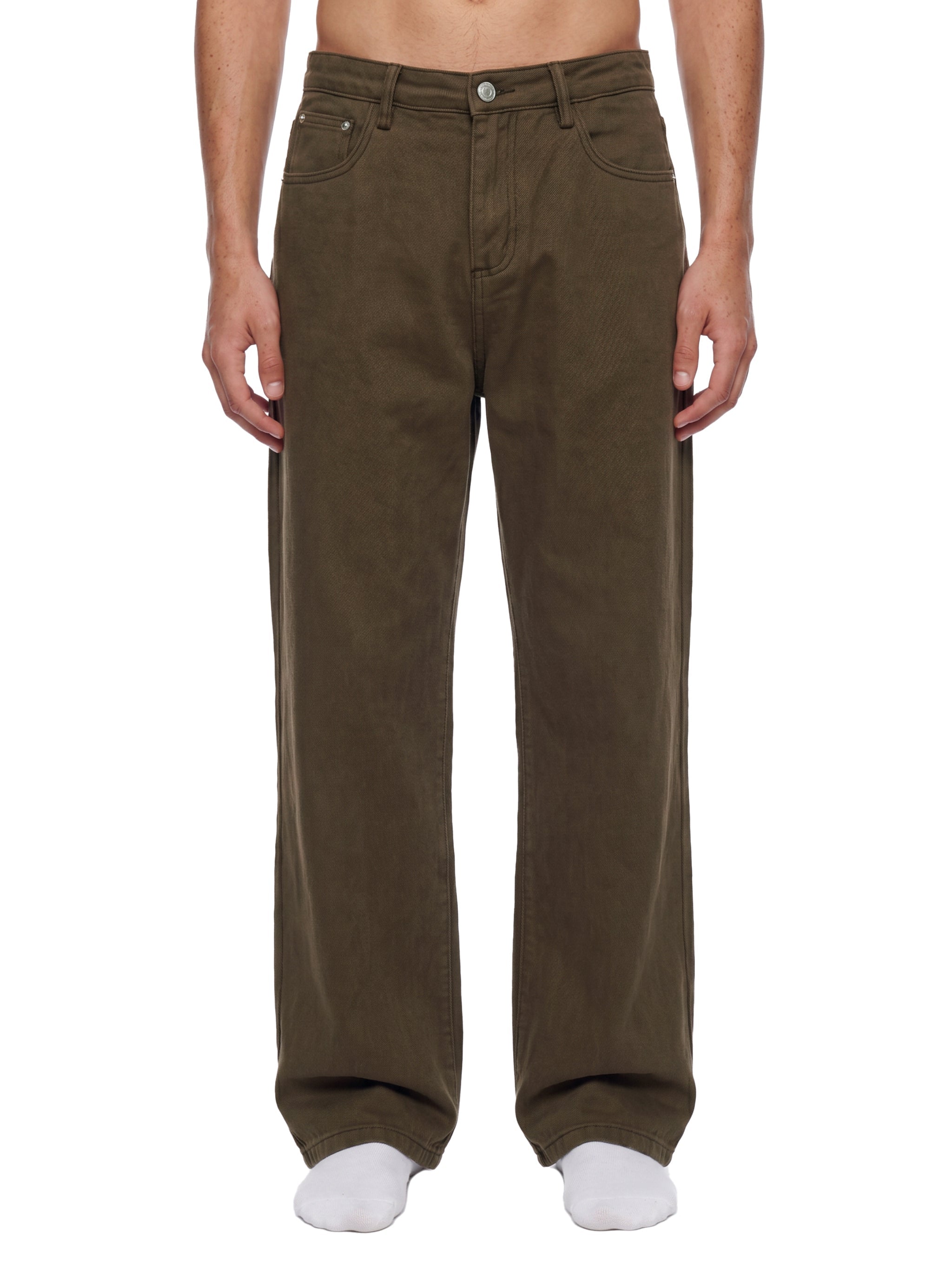 Men’s Vintage Wash Straight Leg Jeans - BLOOMORTAL