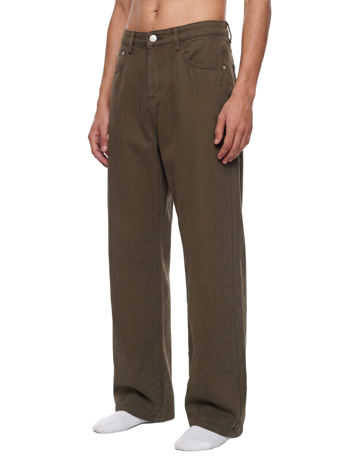 Men’s Vintage Wash Straight Leg Jeans - BLOOMORTAL