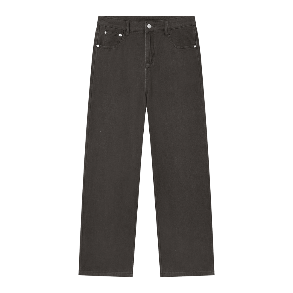 Men’s Vintage Wash Straight Leg Jeans - BLOOMORTAL