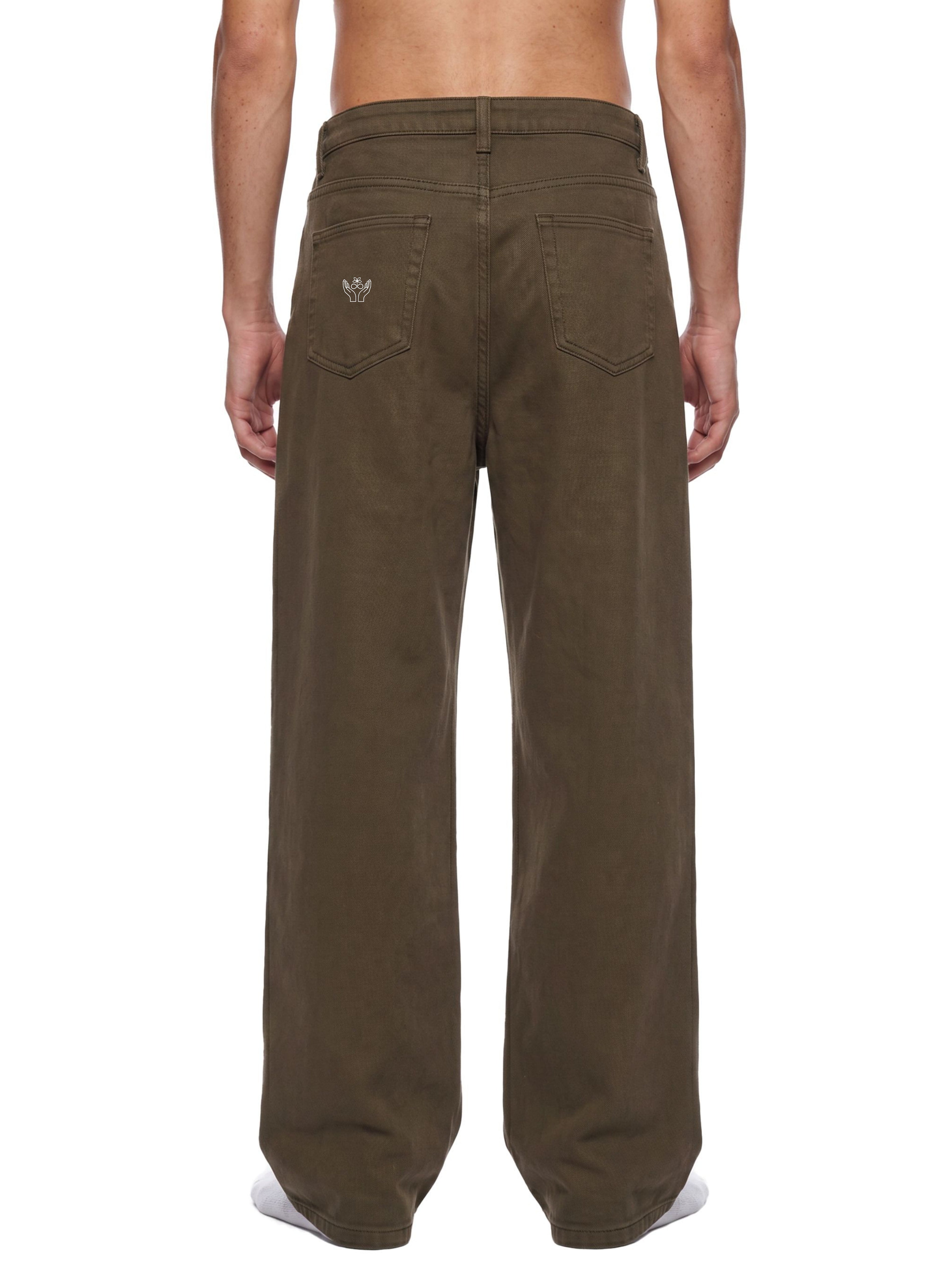 Men’s Vintage Wash Straight Leg Jeans - BLOOMORTAL