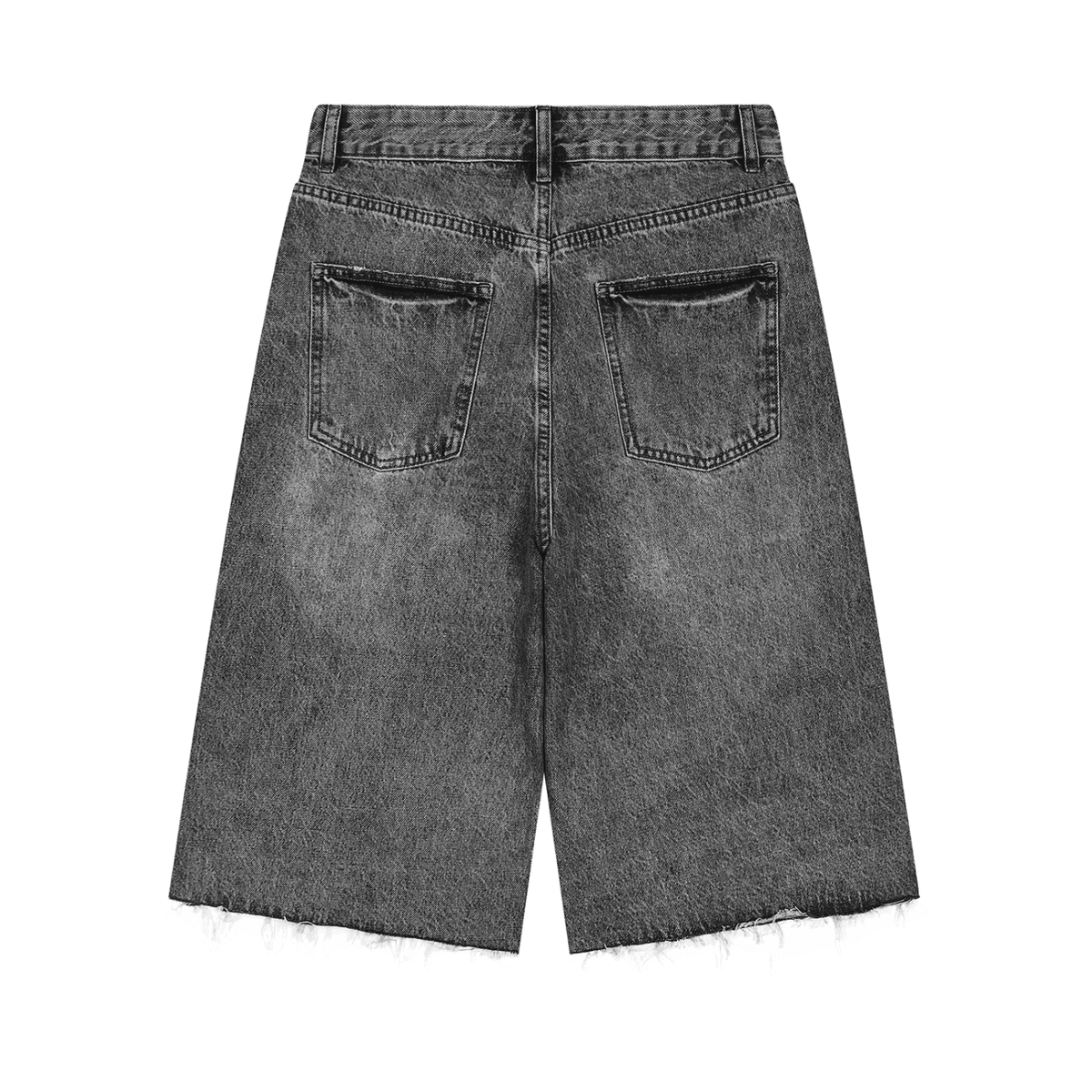 Men’s Vintage Wide Leg Denim Shorts - BLOOMORTAL
